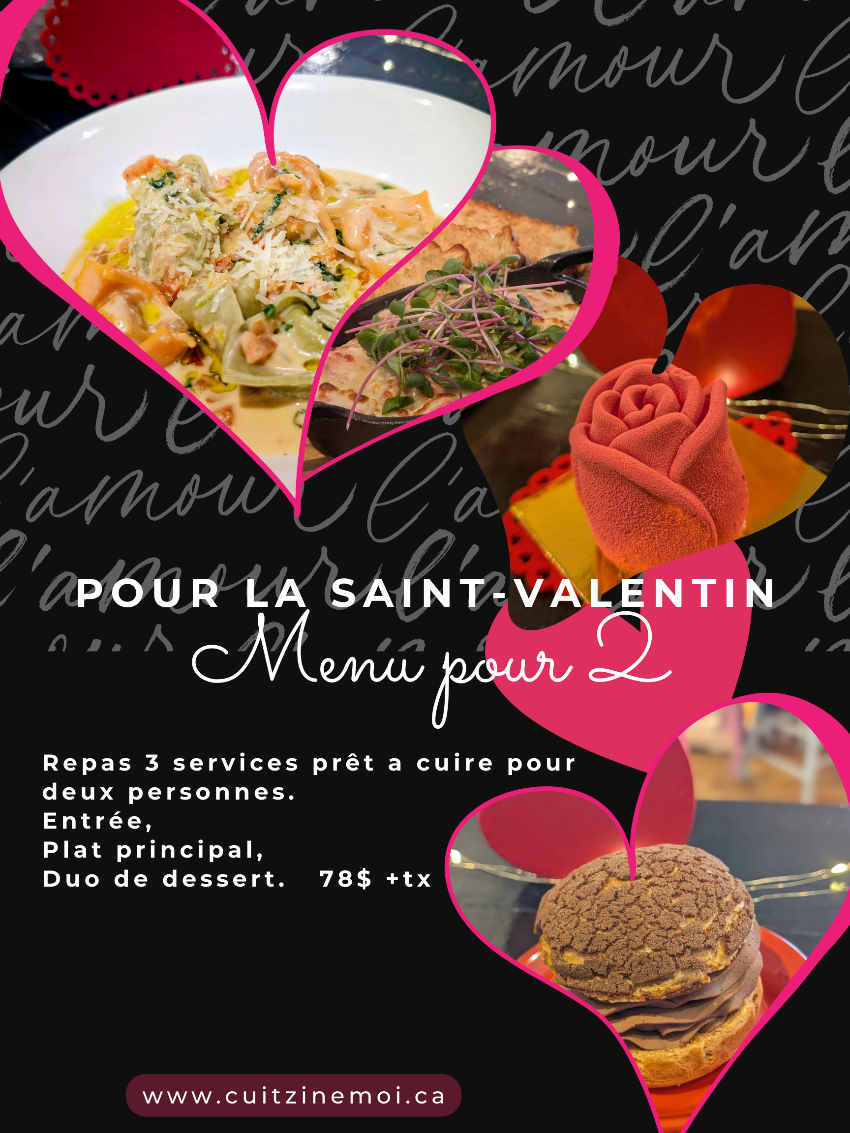 Menu St-Valentin