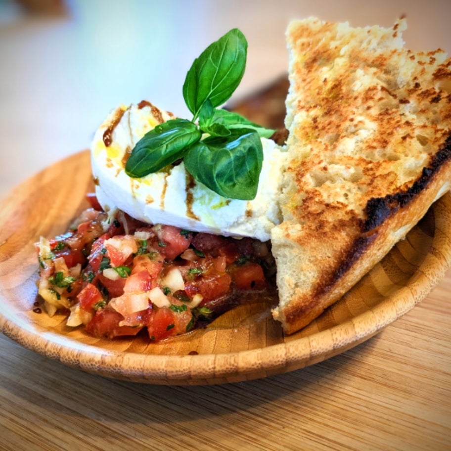 Bruschettas et burrata